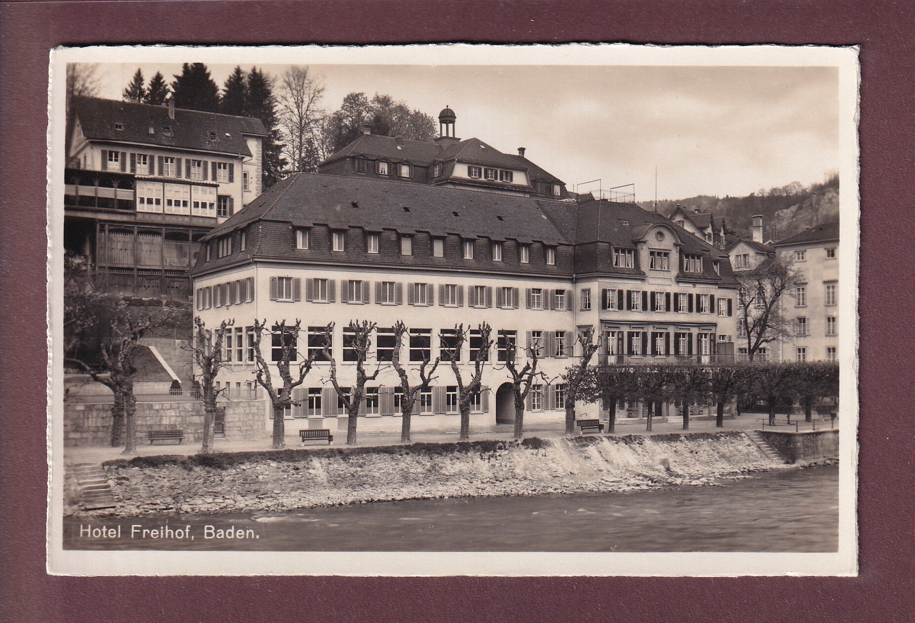 BADEN - Hotel Freihof - 1937