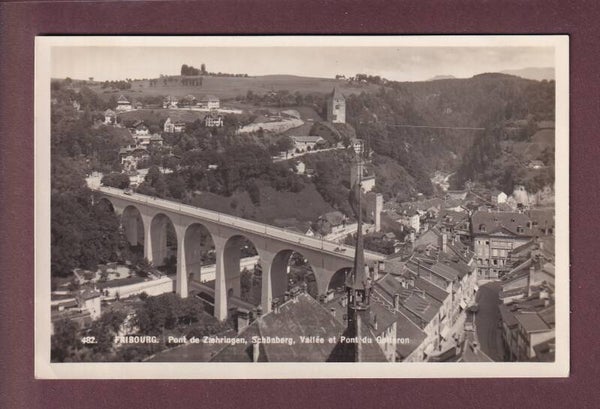 FRIBOURG - Pont de Zaehringen - Schönberg - 1934