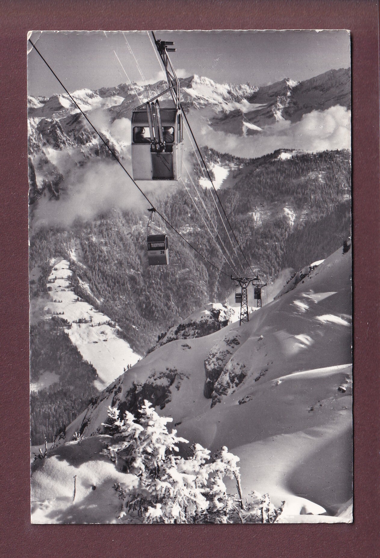 LEYSIN - Téléphérique de la Berneuse - 1962
