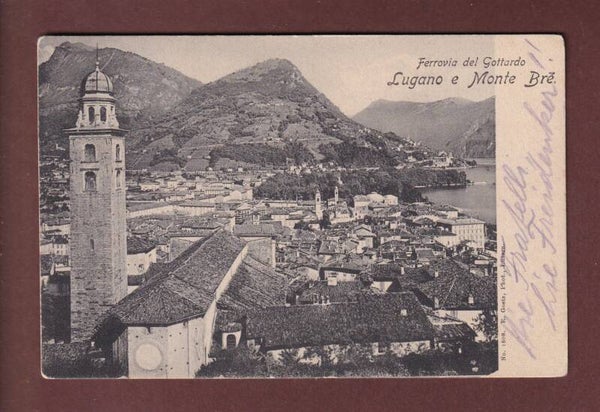 LUGANO - Chiesa - Monte Brè - 1908