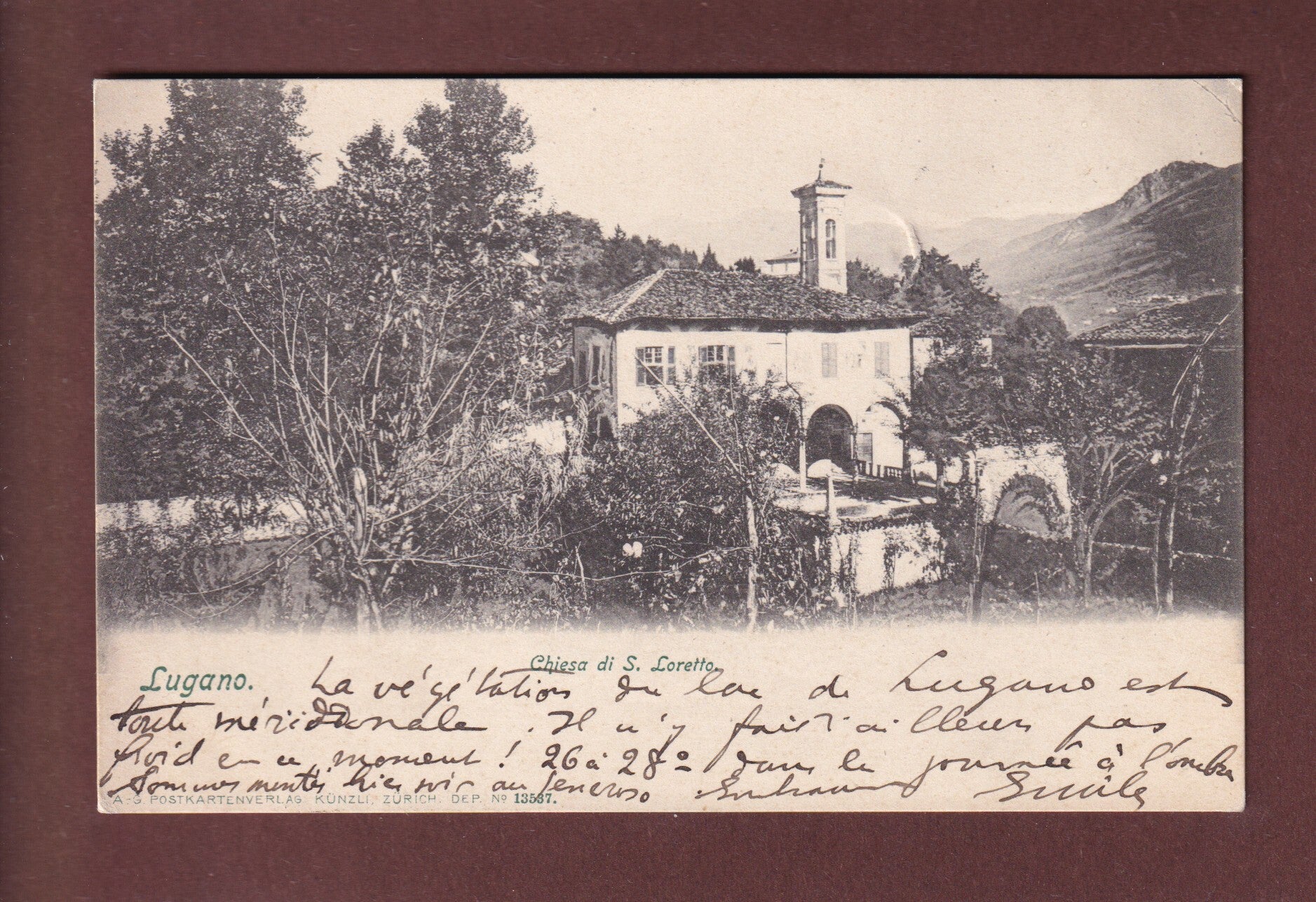 LUGANO - Chiesa di Loretto - 1903