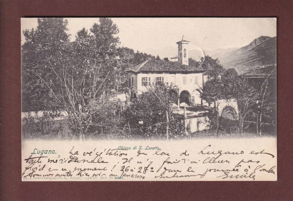 LUGANO - Chiesa di Loretto - 1903