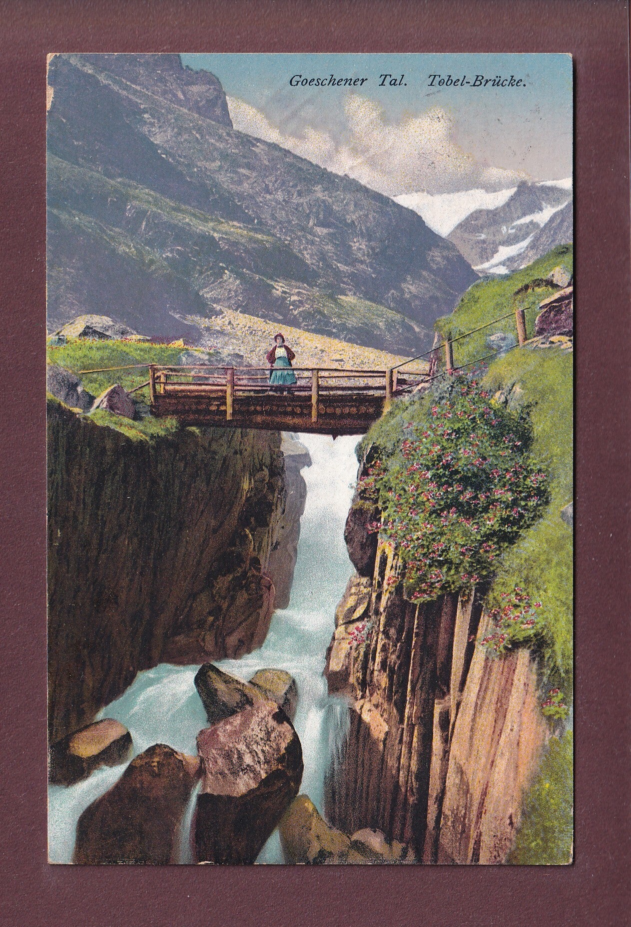 Goeschener Tal - TOBEL-BRÜCKE - 1922
