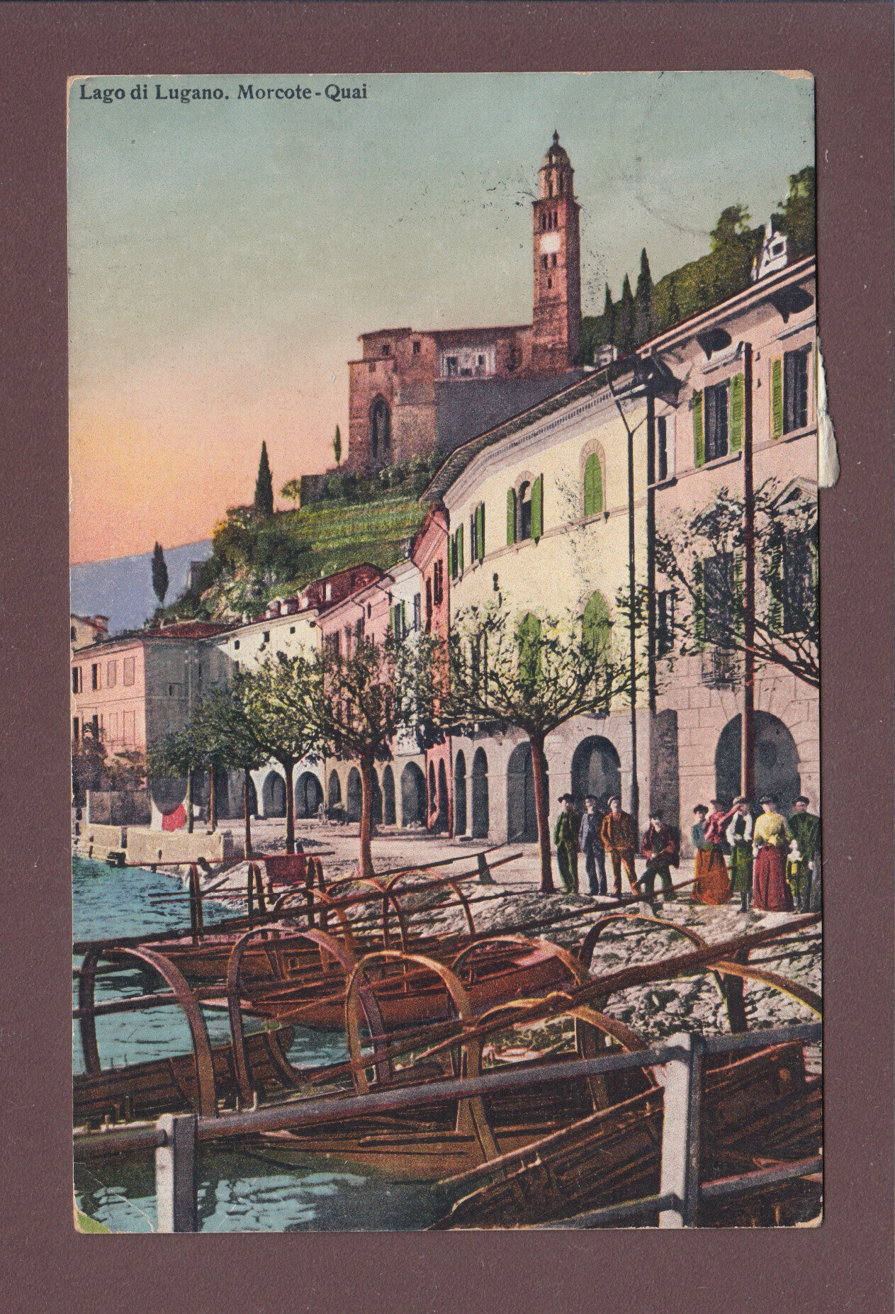 MORCOTE - Quai - Gente - 1911