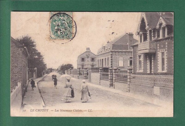LE CROTOY - Nouveaux chalets - 1907 // pli d'angle //