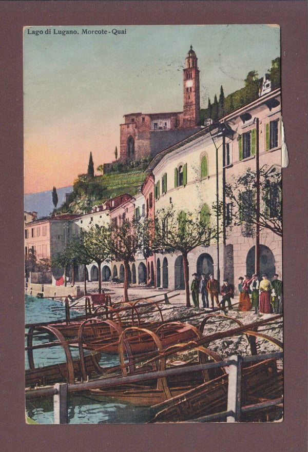 MORCOTE - Quai - Gente - 1911