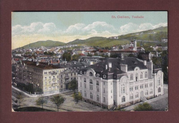 ST. GALLEN - Teil mit Tonhalle - 1911