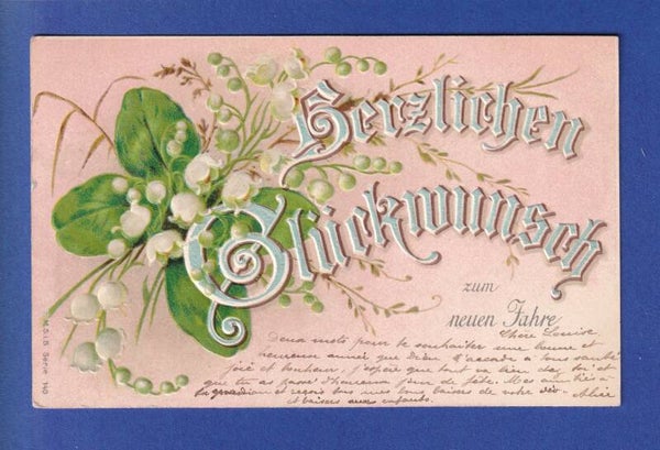 NEUJAHR - Blumen - Klee - 1904