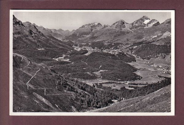 Blick von VAL MURAIGL auf St. Moritz
