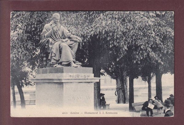 GENEVE - Monument Rousseau