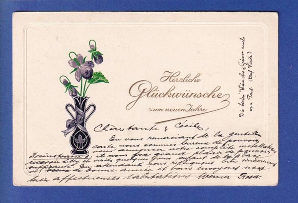 NEUJAHR - Blumen - 1904