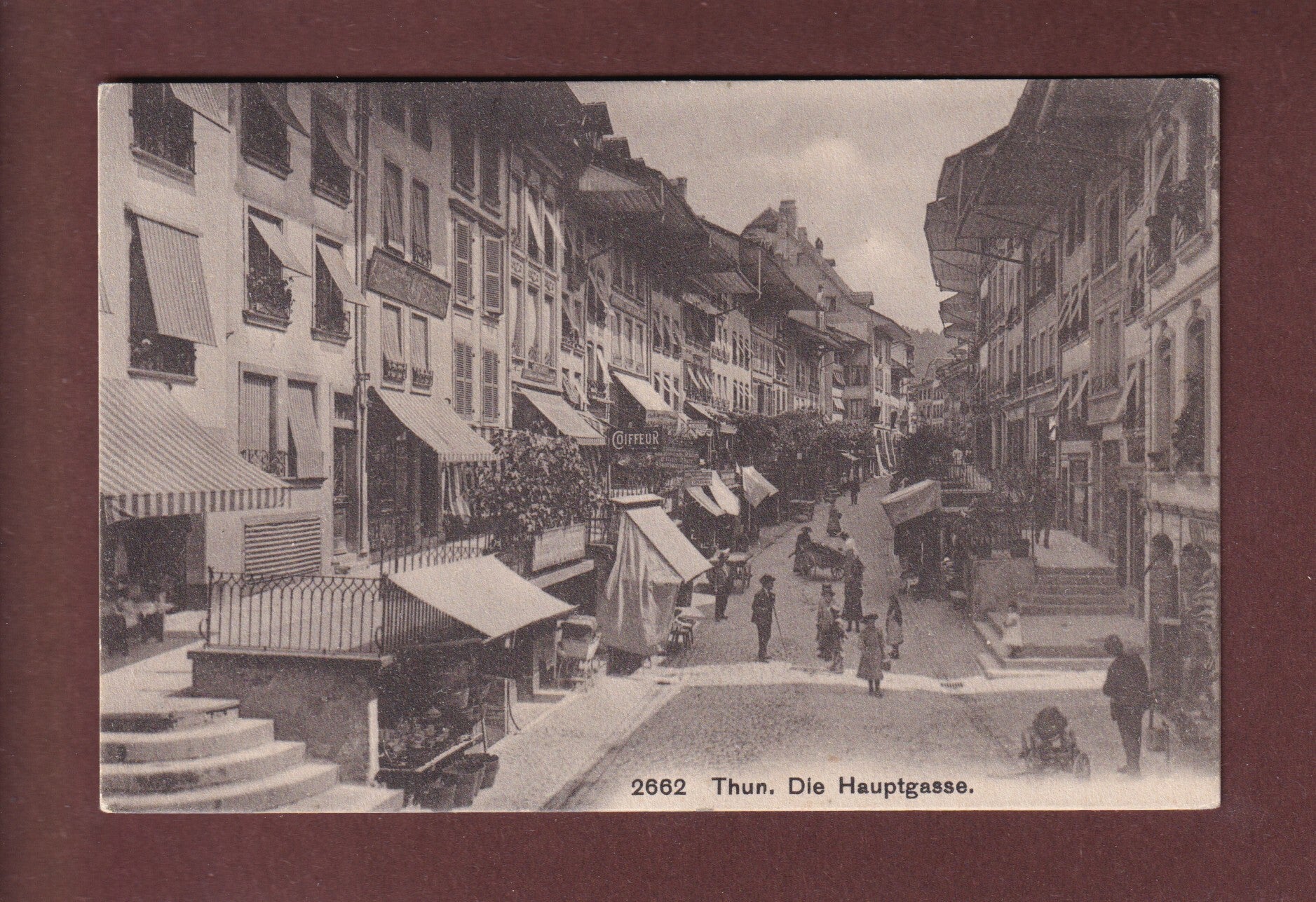THUN - Die Hauptgasse - Coiffeur - 1908