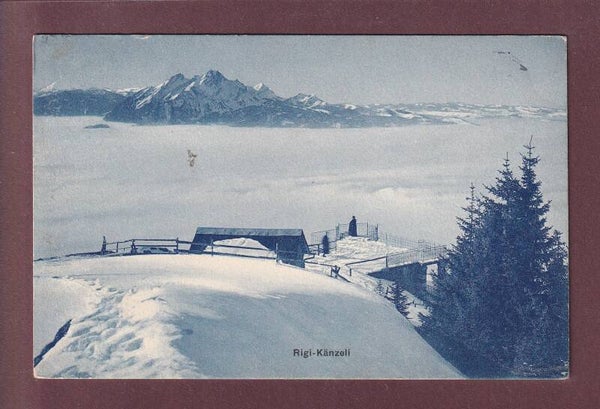 RIGI-KÄNZELI unter Schnee - 1911