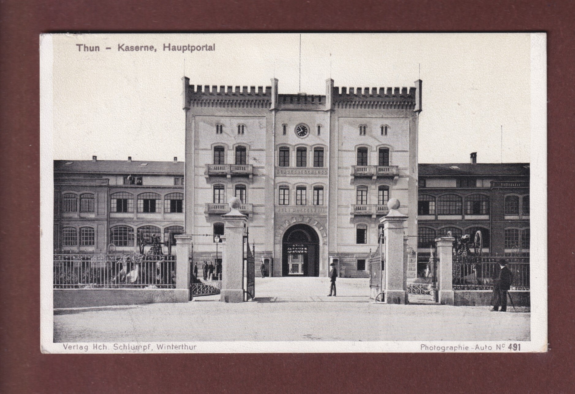 THUN - Kaserne - Hauptportal - 1908 Feldpost