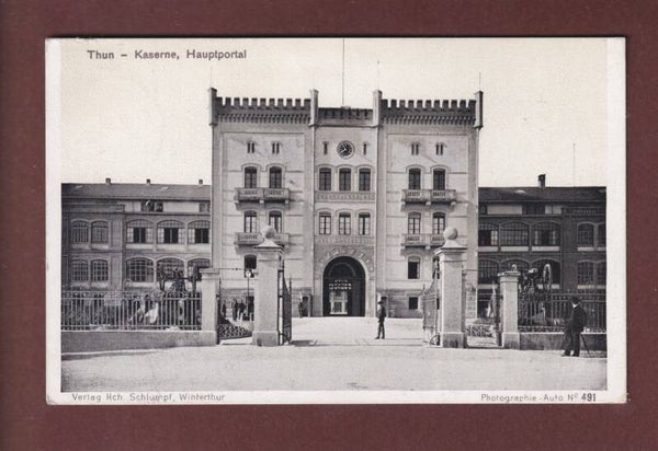 THUN - Kaserne - Hauptportal - 1908 Feldpost