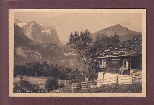 HASLIBERG - Wetterhorn - 1915