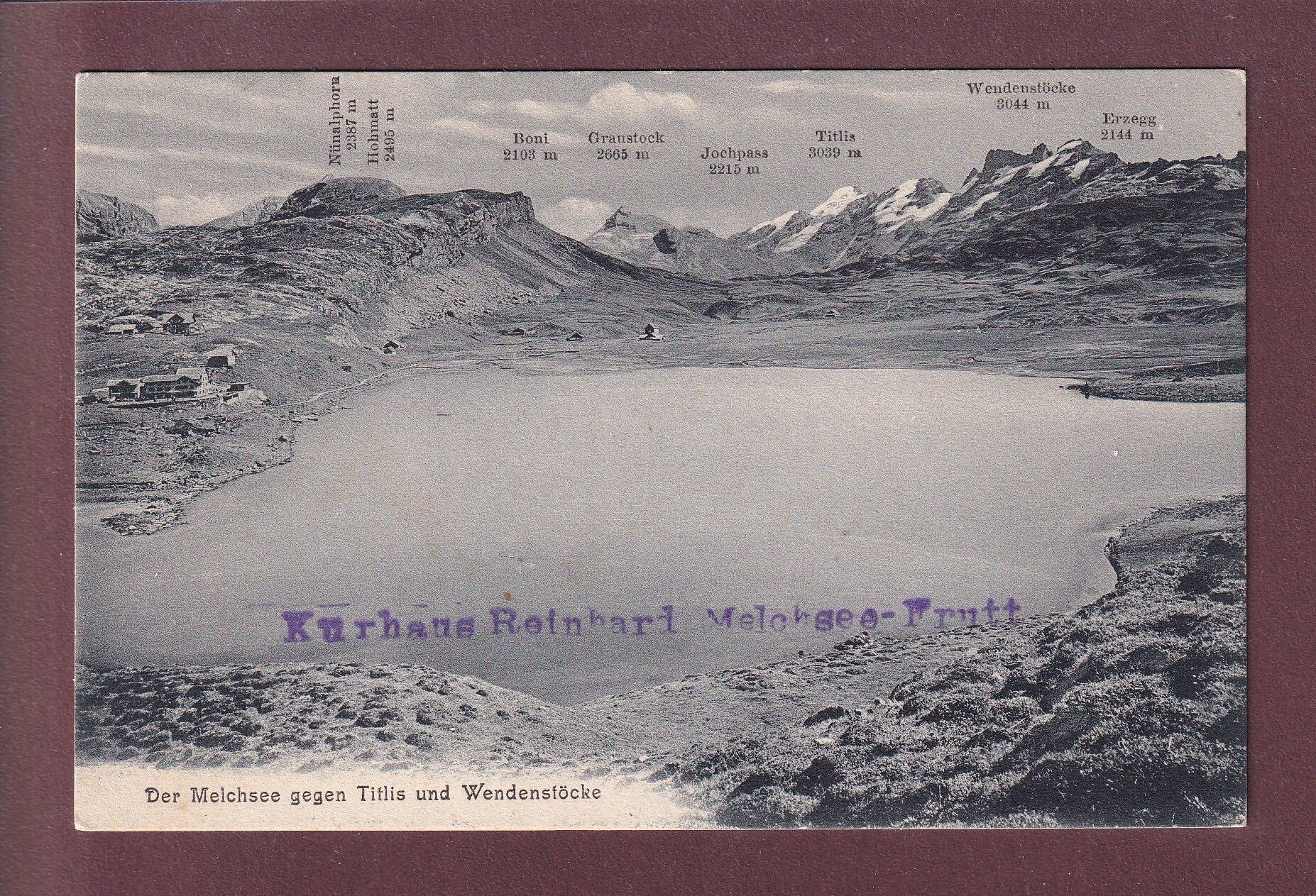 MELCHSEE - Wendenstöcke - 1908