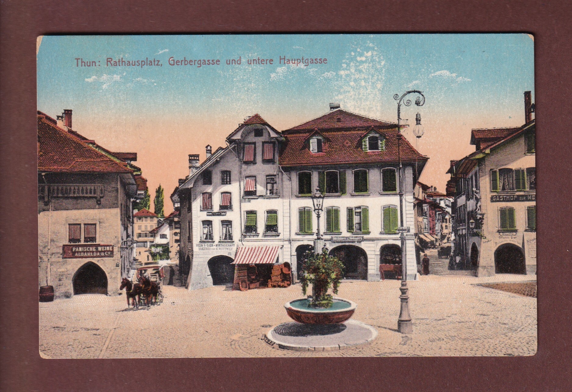 THUN - Rathausplatz - Gerbergasse