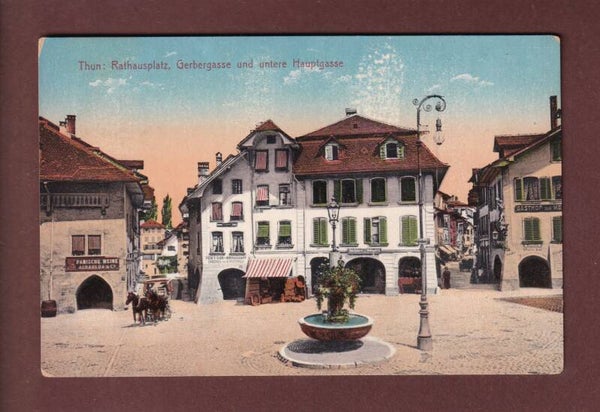 THUN - Rathausplatz - Gerbergasse