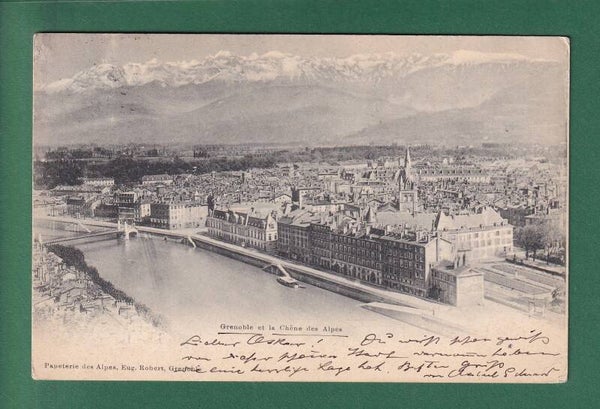 GRENOBLE et les Alpes - 1901 // dos blessé //