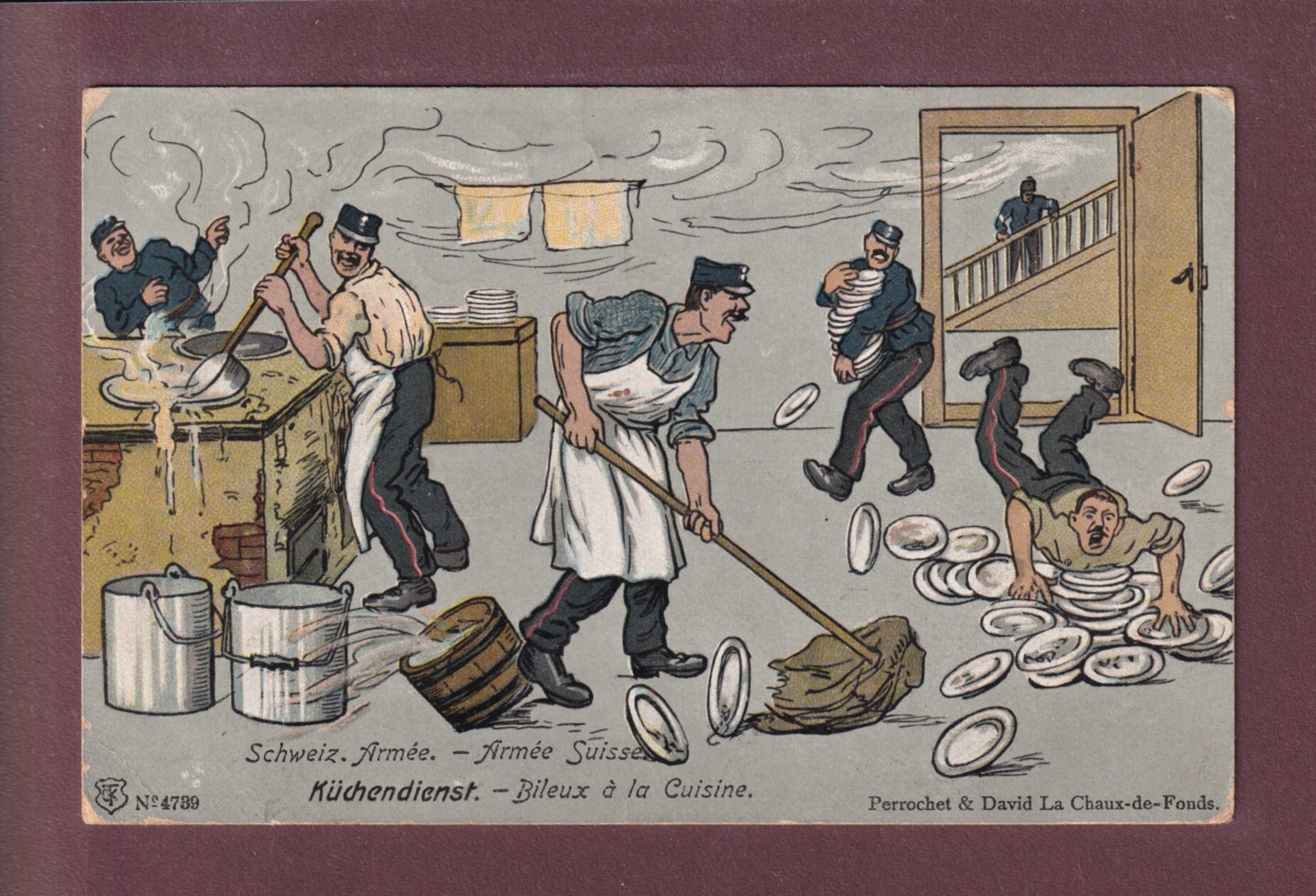 MILITAIRE - Service de cuisine - 1914