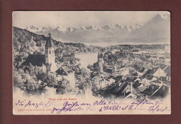 THUN und die Alpen - 1903