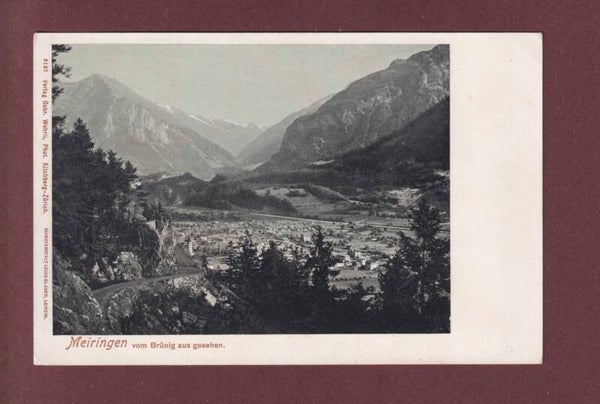 MEIRINGEN vom Brünig aus gesehen