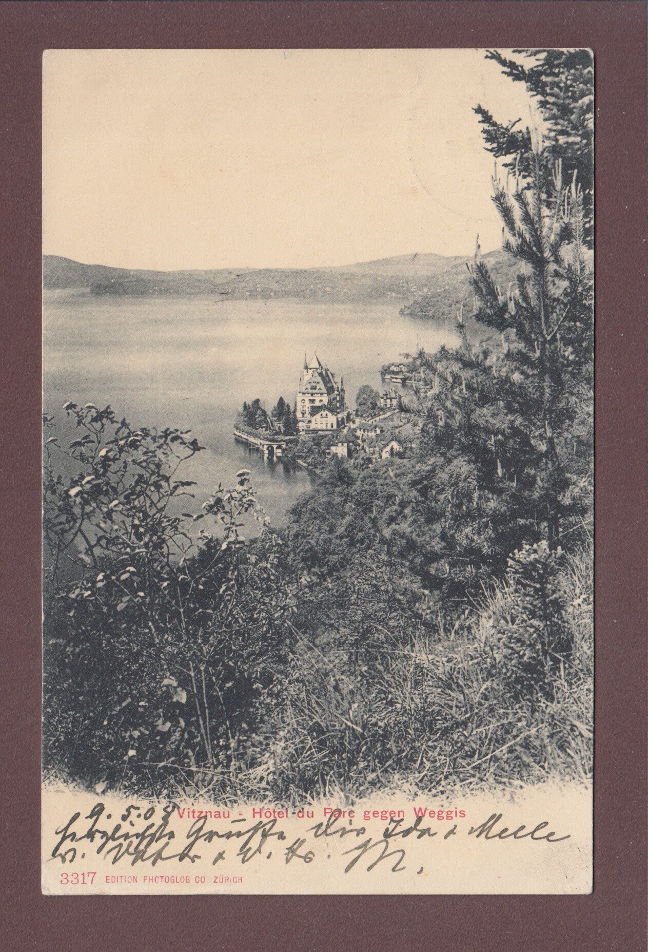 VITZNAU - Hotel du Parc - Weggis - 1908