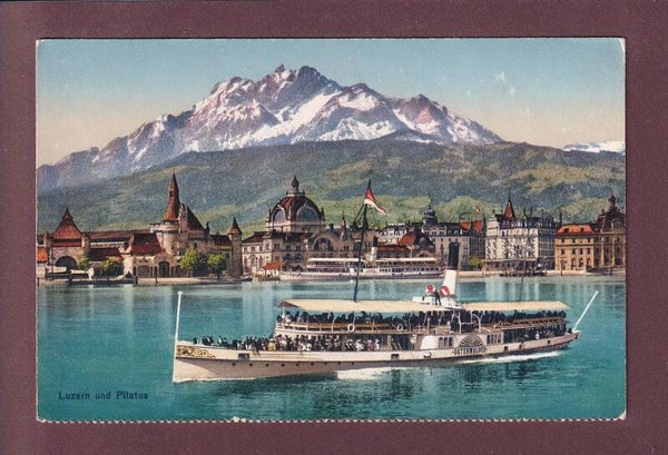 LUZERN - Schiff Unterwalden - Bahnhof - Pilatus