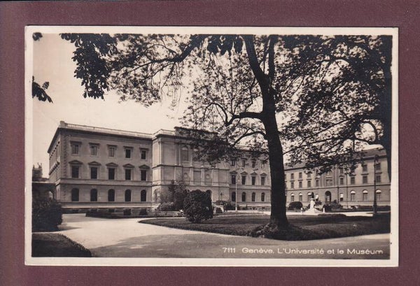 GENEVE - Université et Muséum - 1924
