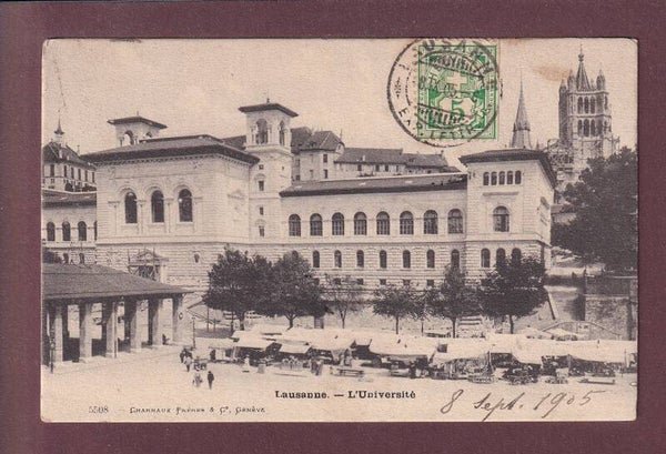 LAUSANNE - Université - Marché - 1905
