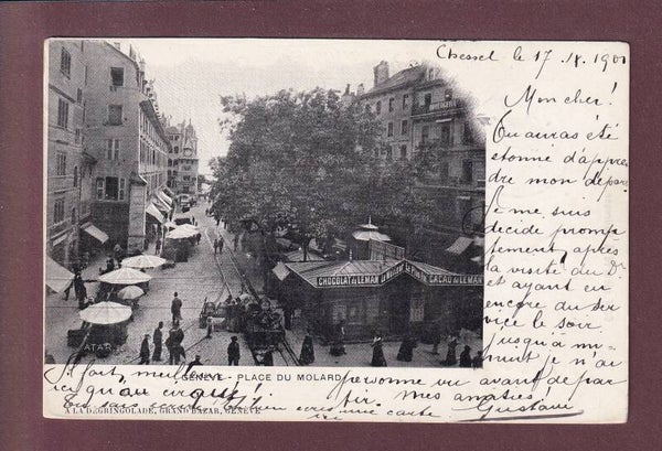 GENEVE - Place du Molard - 1901