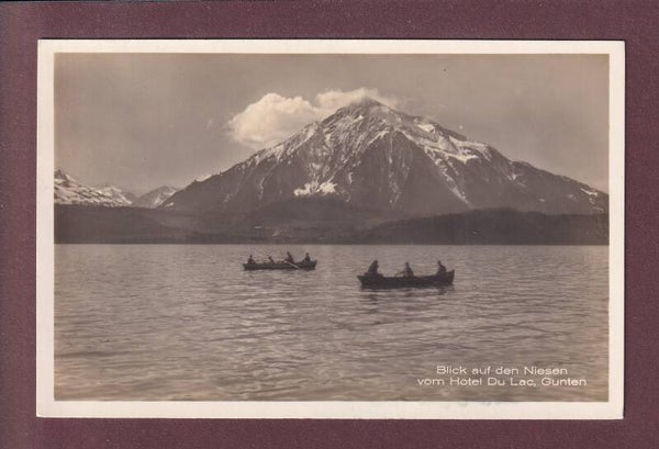 GUNTEN - Hotel du Lac - Blick auf Niesen - Boot