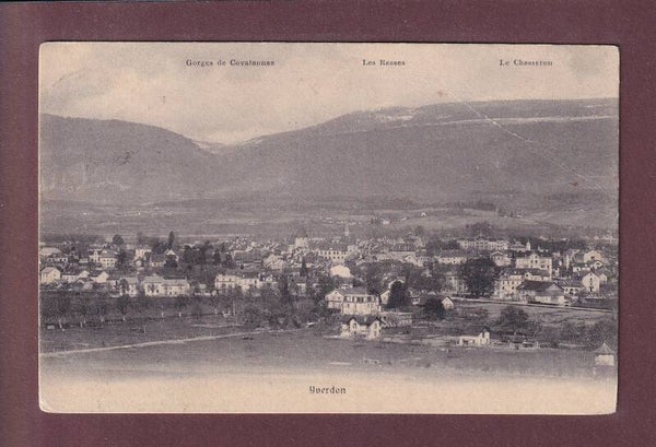 YVERDON - 1908 // pli //