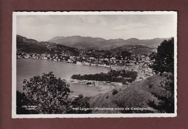 LUGANO visto da Castagnola - 1938