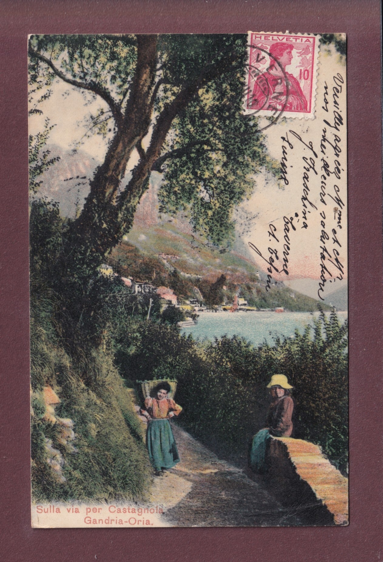 Sulla via per CASTAGNOLA - 1910