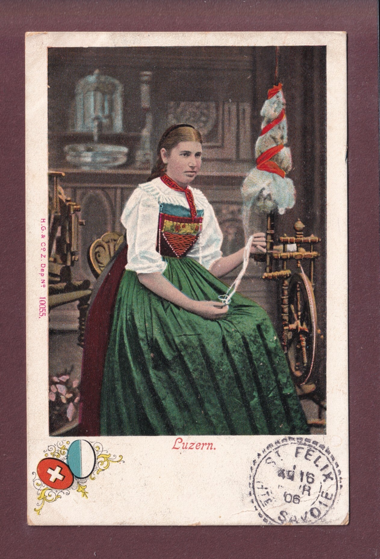 LUZERN - Tracht - 1906 // Eckbug //