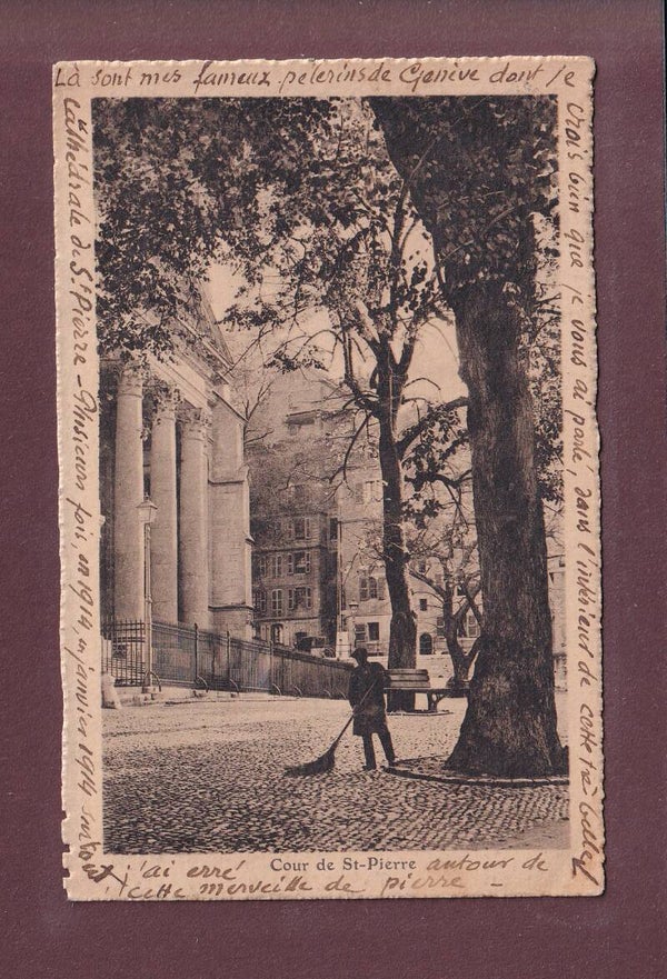 GENEVE - Cour de la Cathédrale St. Pierre - 1916