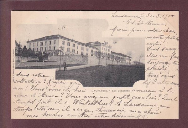 LAUSANNE - Les Casernes - 1900