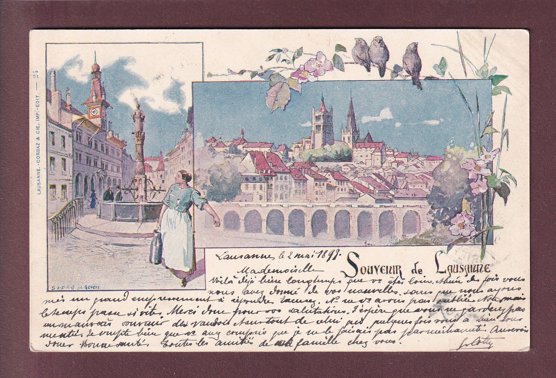 Souvenir de LAUSANNE - 1899