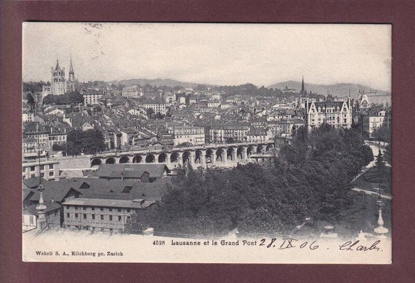 LAUSANNE - Grand Pont - 1906