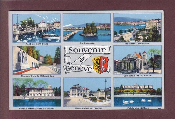 Souvenir de GENEVE - 8 images - 1935