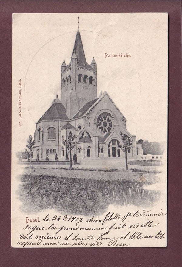 BASEL - Pauluskirche - 1902