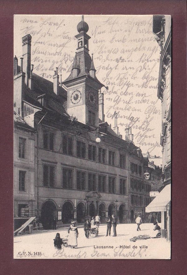 LAUSANNE - Hôtel de Ville - 1904