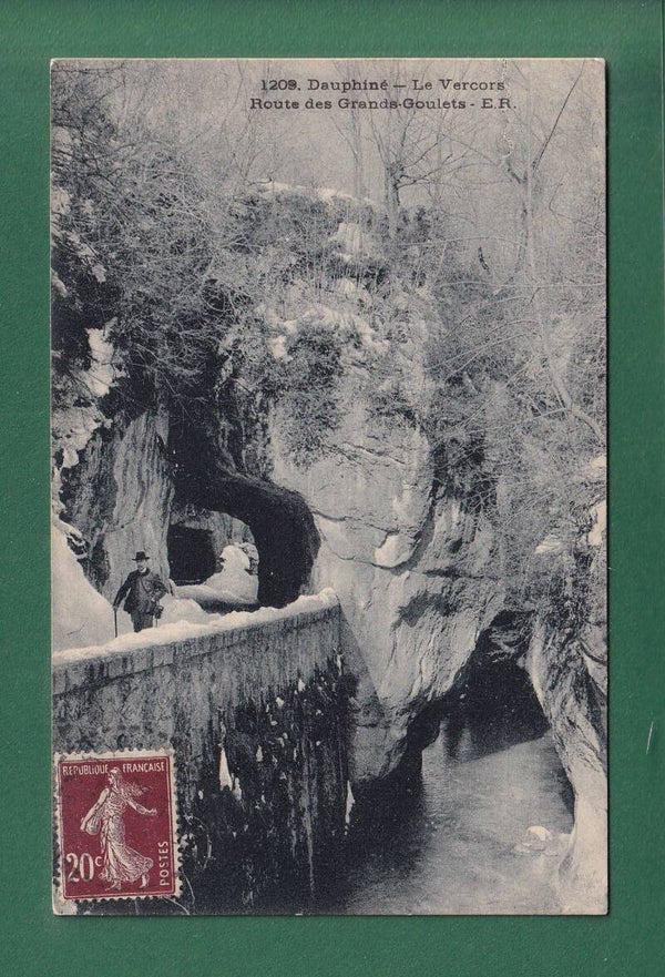 Dauphiné - ROUTE DES GRANDS GOULETS en hiver - 1922