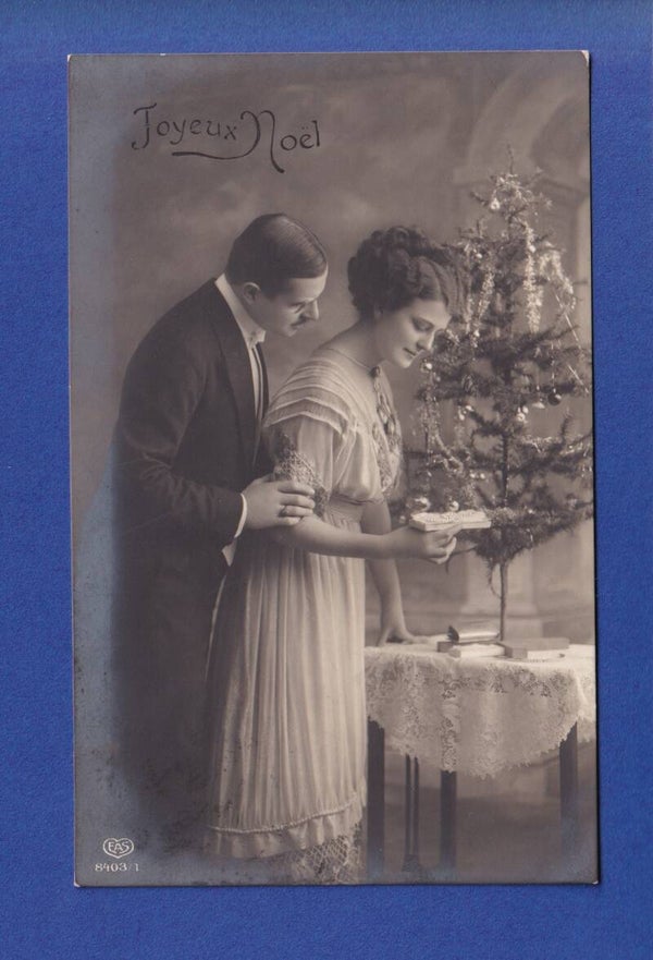 NOËL - Couple - Sapin - 1912