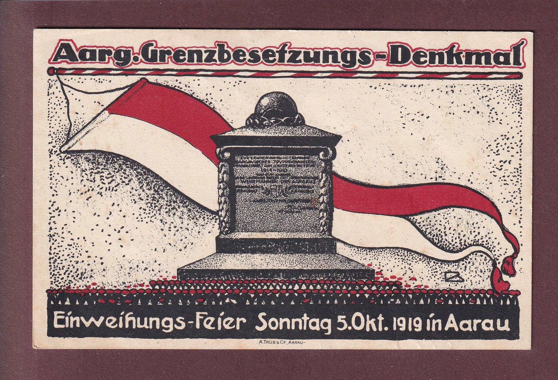 AARAU - Grenzbesetzungs-Denkmal