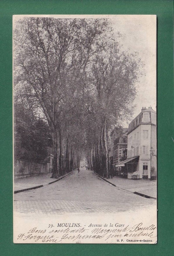 MOULINS - Avenue de la Gare - 1904