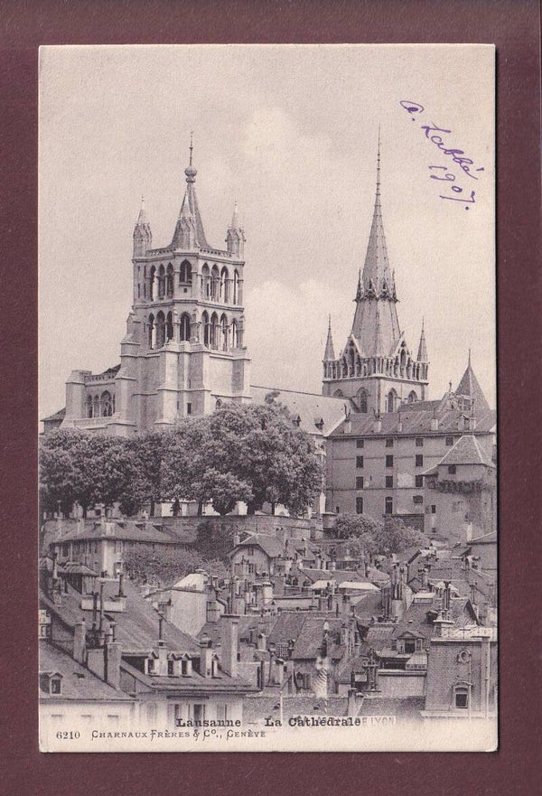 LAUSANNE - Cathédrale - 1907 - Charnaux Frères
