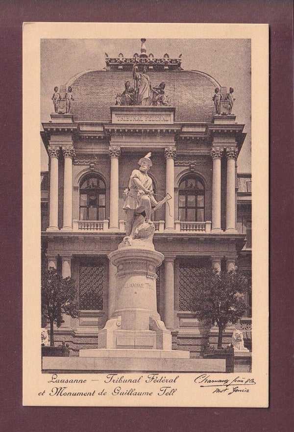 LAUSANNE - Monument Tell - Charnaux Frères
